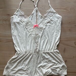 Victoria’s Secret Elegant White Lace Women's Romper